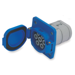 EV Charger Socket 16A 32A 1 Phase 3 Phase 7Pins for Vehicle Charging Station