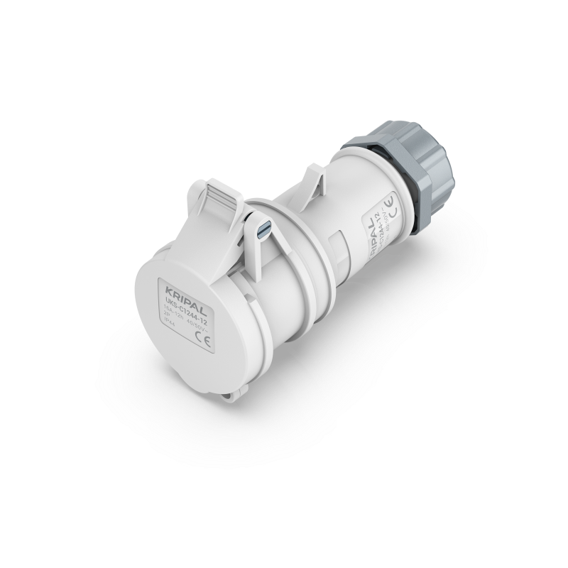 UKS-C IP44 Cable Mount 2P/3P 16A/32A Low Voltage Connector 20-25V 40-50V CEE Socket