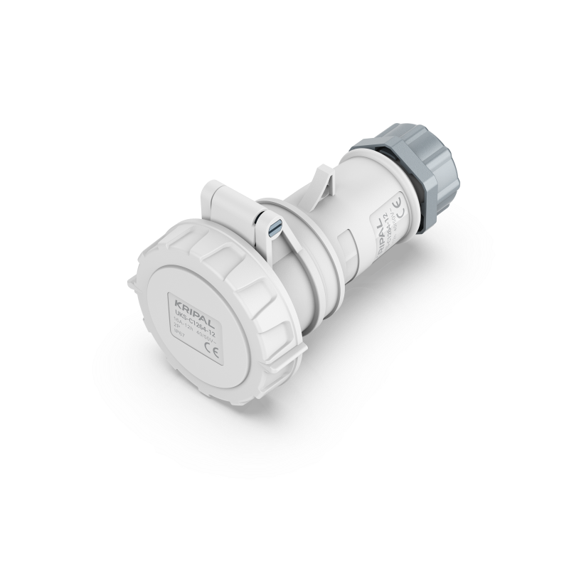 UKS-C IP67 Cable Mount 2P/3P 16A/32A Low Voltage Connector 20-25V 40-50V CEE Socket
