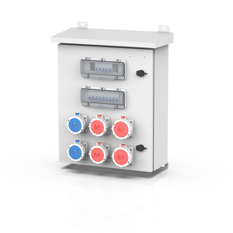 Metal Power Maintenance Socket Box IP44-IP66 Power Supply Box Wall Mounted Outdoor