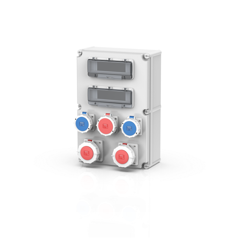 Plastic Combination Power Socket Box IP44-IP66 Power Supply Box Wall Mounted Outdoor