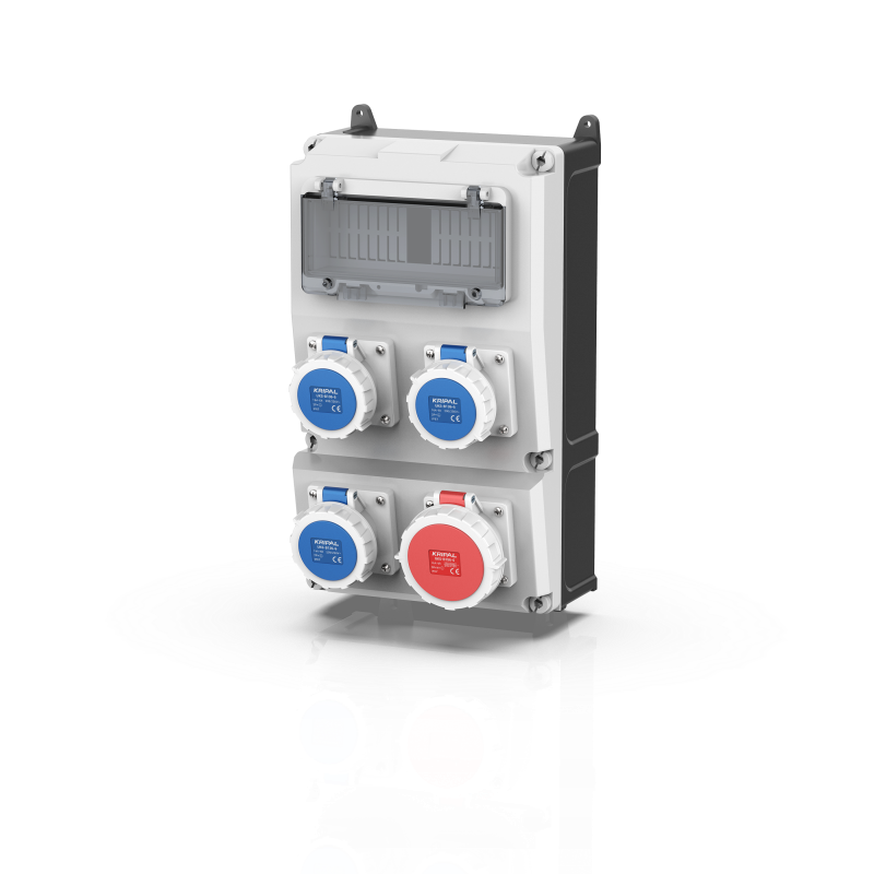 Plastic Combination Power Socket Box IP44-IP66 Power Supply Box Wall Mounted Outdoor