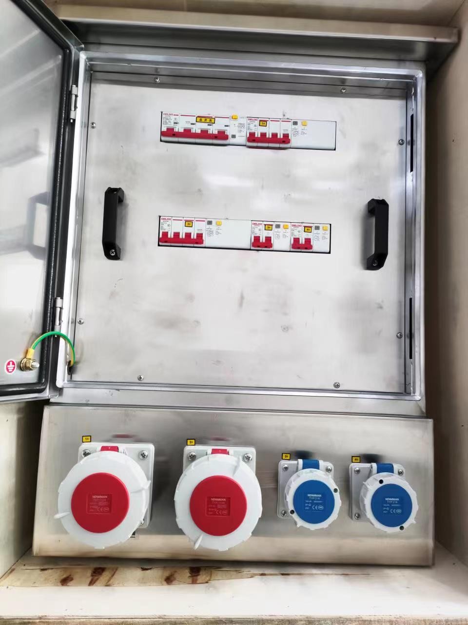 The new electrical cabinets