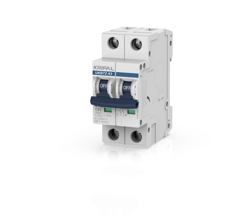 UKB7Z 2P 63A 500V DC Mini Circuit Breaker for PV solar DC MCB CE certified