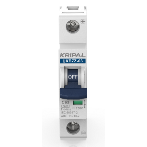 UKB7Z DC MCB 1P 63A 250V DC Mini Circuit Breaker 6kA