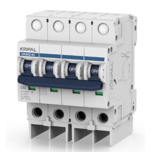 UKB8Z DC Miniature Circuit Breaker 6kA 4P 63A  1200V DC MCB