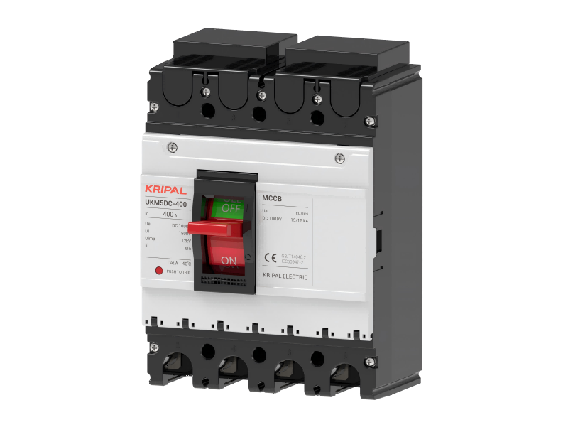 UKM5DC 1500V 400A 4 Pole DC MCCB PV Solar Molded Case Circuit Breaker