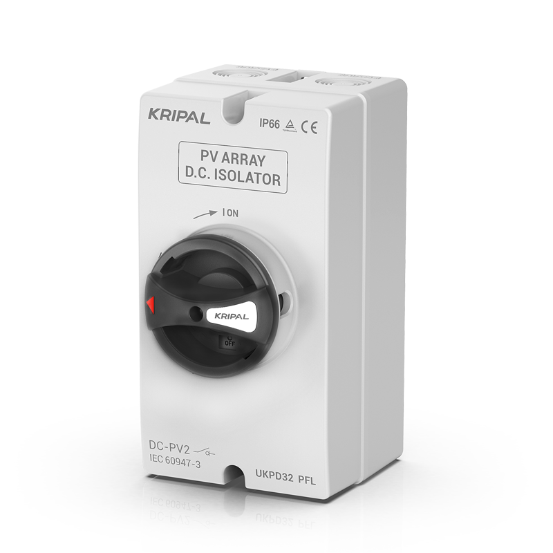 UKPD32 DC Isolator Switch 4 Pole 16A 1200V DC Switch Disconnector IP66 Surface Mount