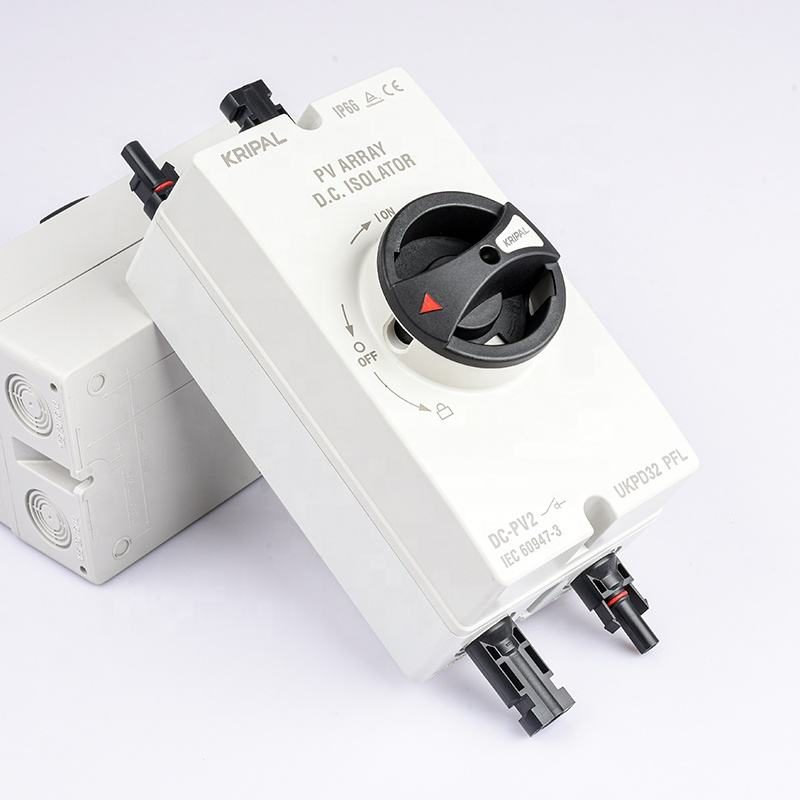 UKPD32 DC Isolator Switch 4 Pole 16A 1200V DC Switch Disconnector IP66 Surface Mount