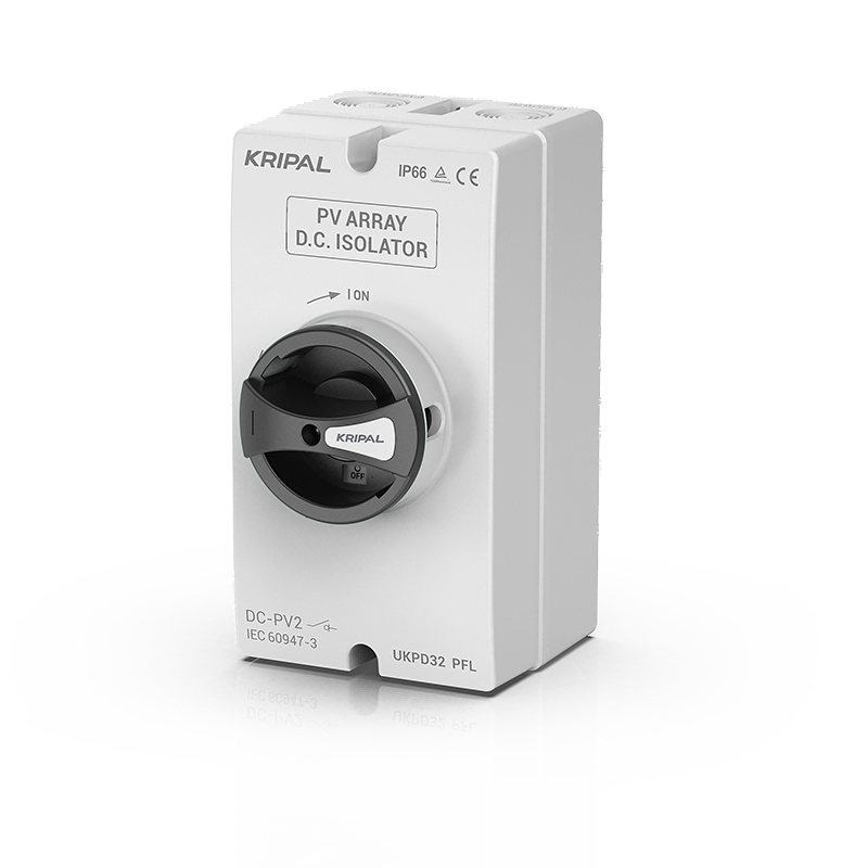 UKPD32 DC Isolator Switch 4 Pole 16A 1200V DC Switch Disconnector IP66 Surface Mount