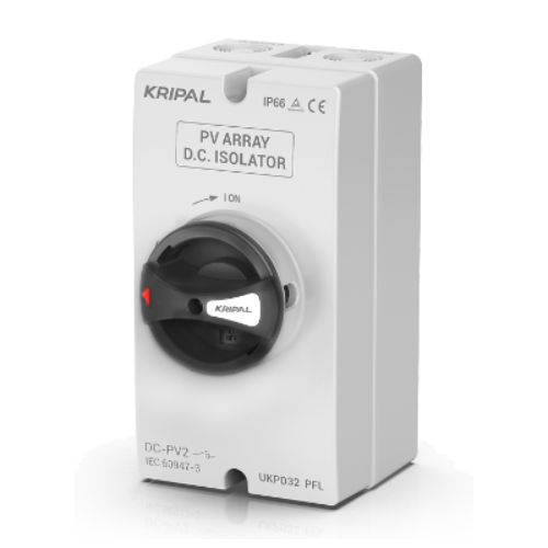 UKPD32 DC Isolator Switch 4 Pole 16A 1200V DC Switch Disconnector IP66 Surface Mount