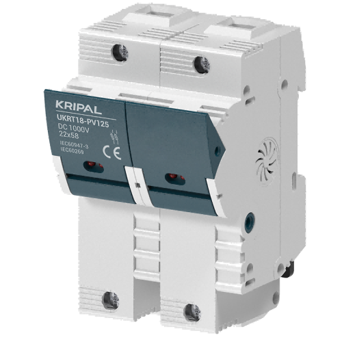 UKRT18PV DC Fuse Holder 1000V 125A 2P for 22*58 Fuse PV Solar CE Certified