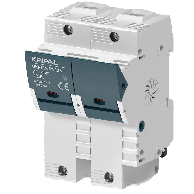 UKRT18PV DC Fuse Holder 1000V 125A 2P for 22*58 Fuse PV Solar CE Certified