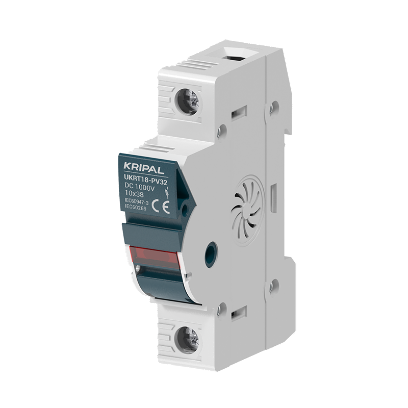 UKRT18PV DC Fuse Holder 1000V 32A 1P 2P for 10x38mm Fuse CE Certified