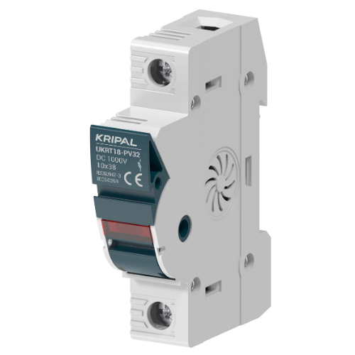 UKRT18PV DC Fuse Holder 1000V 32A 1P 2P for 10x38mm Fuse CE Certified