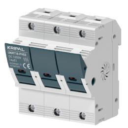 UKRT18PV DC Fuse Holder 1000V 63A 3Pole for 14*51mm Fuse CE Certified