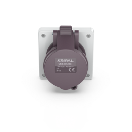 UKS-B IP44 Panel Mount 2P/3P Rated 16A/32A Low Voltage CEE Socket 20-25V 40-50V