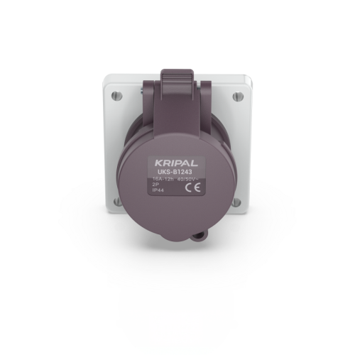 UKS-B IP44 Panel Mount 2P/3P Rated 16A/32A Low Voltage CEE Socket 20-25V 40-50V