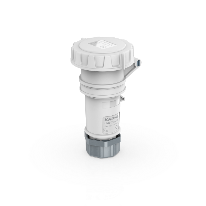 UKS-C IP67 Cable Mount 2P/3P 16A/32A Low Voltage Connector 20-25V 40-50V CEE Socket