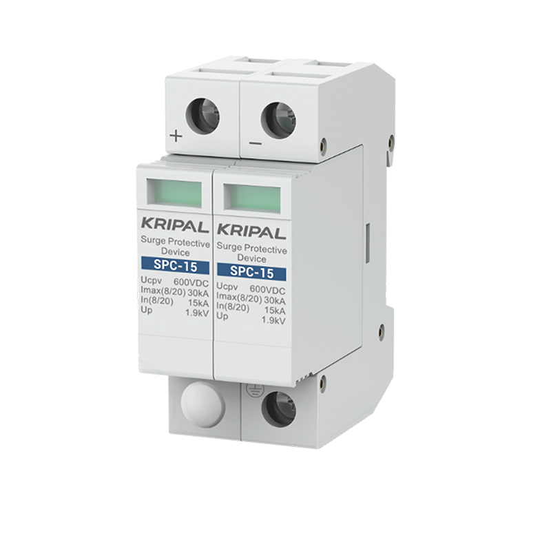 SPC-15 DC Surge Protector 2Pole 600V DC SPD 15kA~30kA Surge Arrester