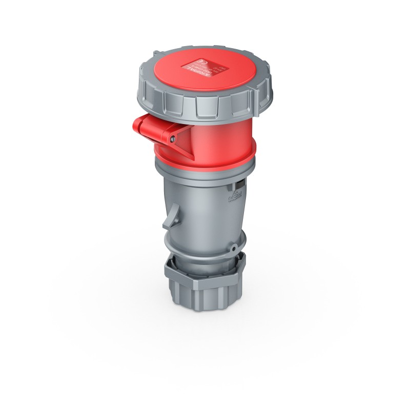 UKS2-C IP67 Cable Mount 3P/4P/5P Industrial Plug Connector 16A/32A CEE Socket