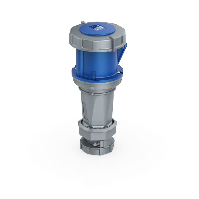 UKS-C IP67 Cable Mount 3P/4P/5P Industrial Plug Connector 63A CEE Socket