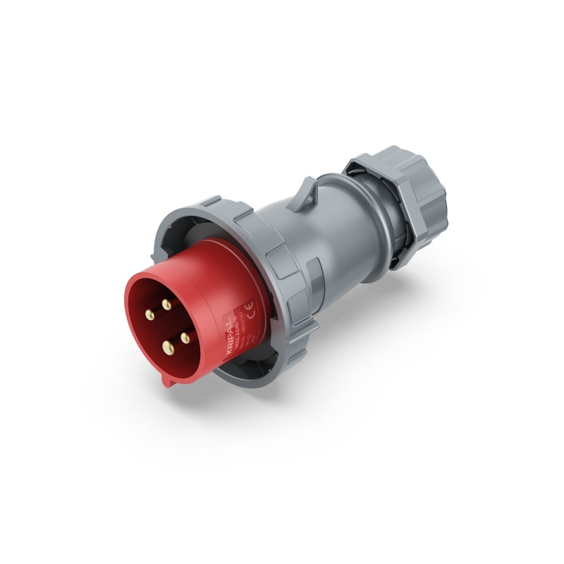 UKS2-A IP67 Cable Mount 3P/4P/5P Industrial CEE Power Plug 16A/32A CE Certified