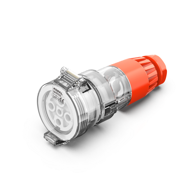 56CSC Plug Connector 5 Round PIN 32A 500V IP66 Weatherproof Socket Outlet