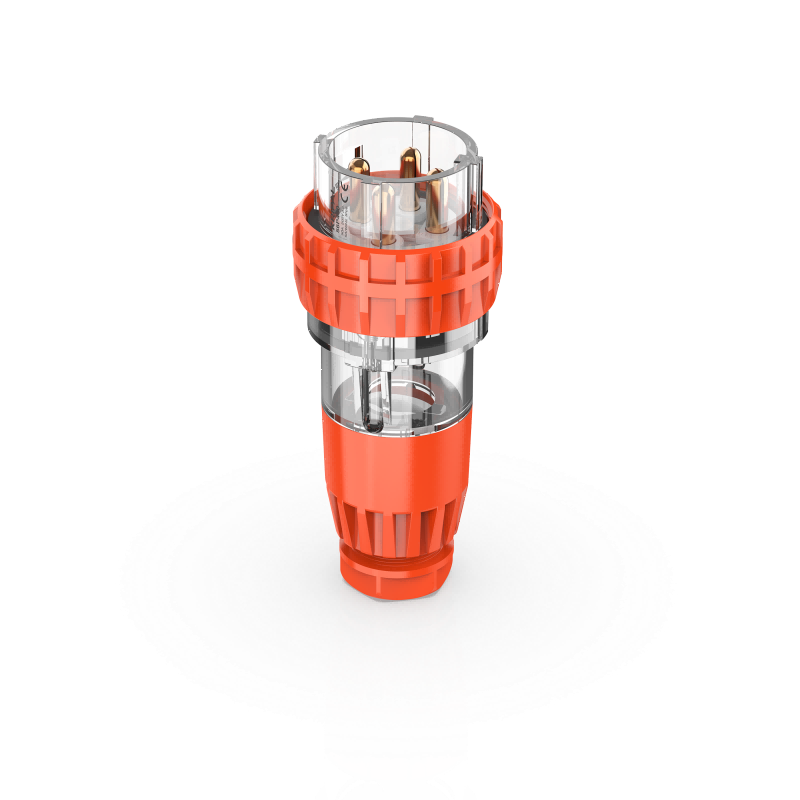 56P450 Plug Top Straight 4 Round PIN 50A 500V IP66