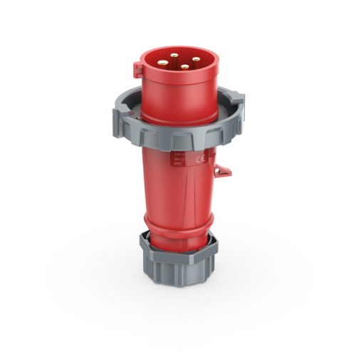 UKS-A IP67 Cable Mount 3P/4P/5P Industrial CEE Power Plug 32A CE Certified