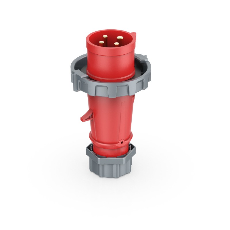 UKS-A IP67 Cable Mount 3P/4P/5P Industrial CEE Power Plug 32A CE Certified