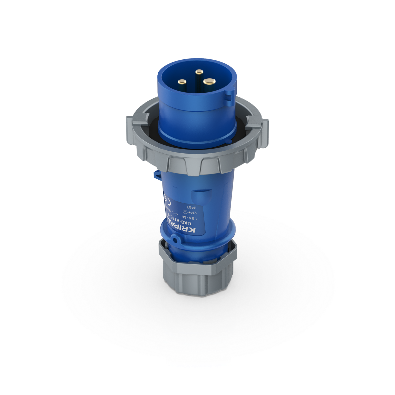 UKS-A IP67 Cable Mount 3P/4P/5P Industrial CEE Power Plug 16A CE Certified