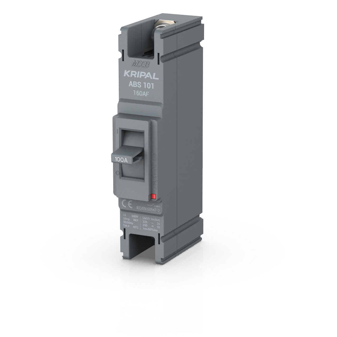 ABS-101 MCCB 1 Pole 100A Moulded Case Circuit Breaker CE Certified