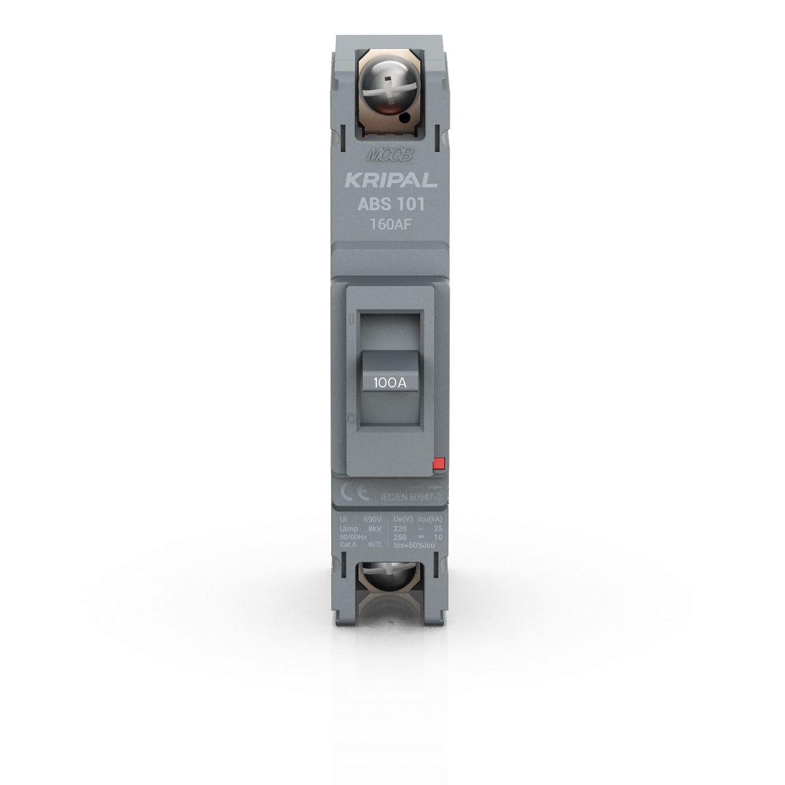 ABS-101 MCCB 1 Pole 100A Moulded Case Circuit Breaker CE Certified