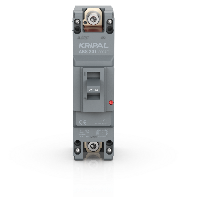 ABS-201 MCCB 1 Pole 250A Moulded Case Circuit Breaker CE Certified