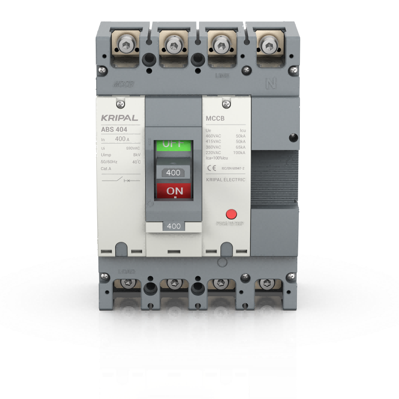 ABS-404 MCCB 4 Pole 400A Moulded Case Circuit Breaker CE Certified