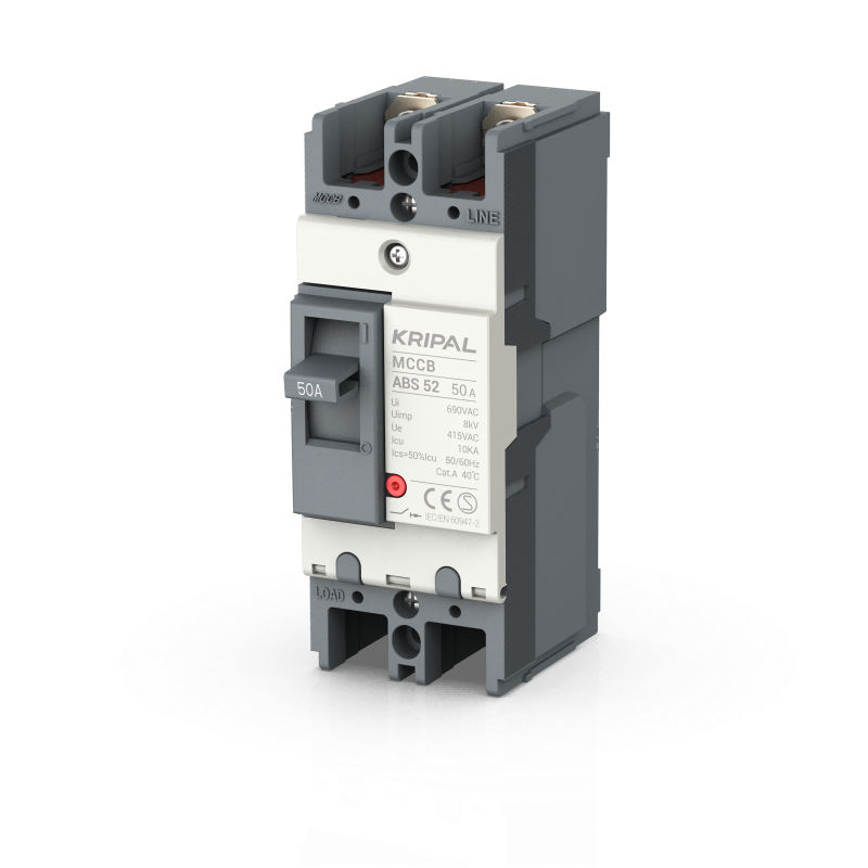 ABS-52 MCCB 2 Pole 50A Moulded Case Circuit Breaker CE Certified