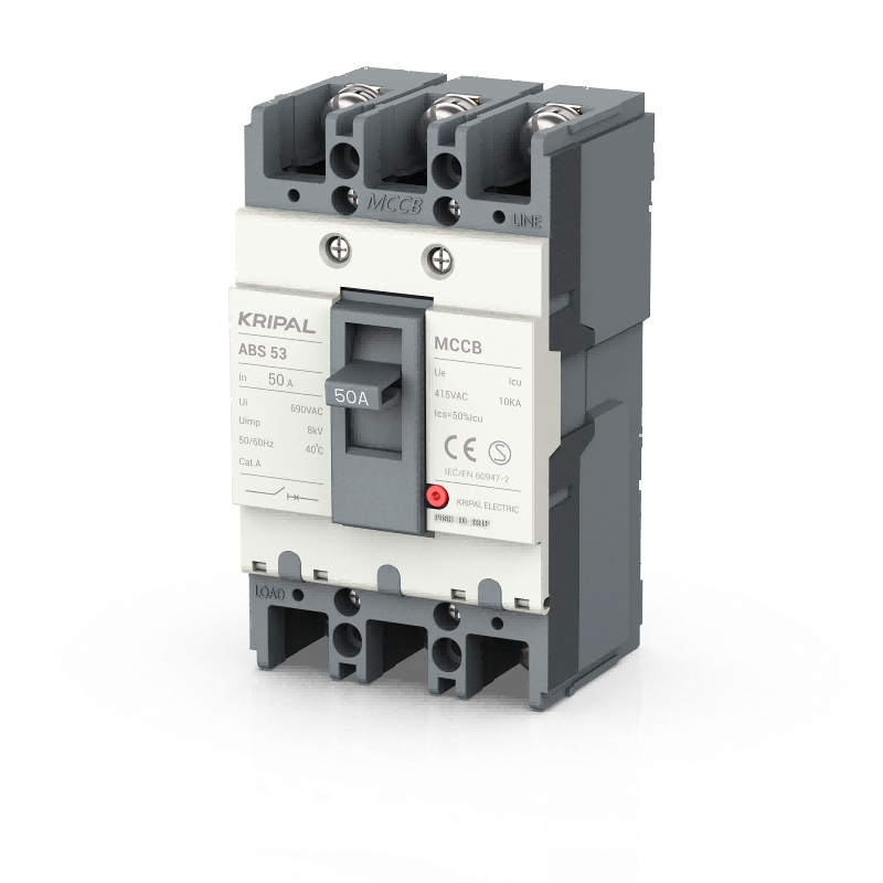 ABS-53 MCCB 3 Pole 50A Moulded Case Circuit Breaker CE Certified