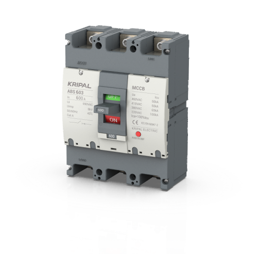 ABS-603 MCCB 3 Pole 600A Moulded Case Circuit Breaker CE Certified