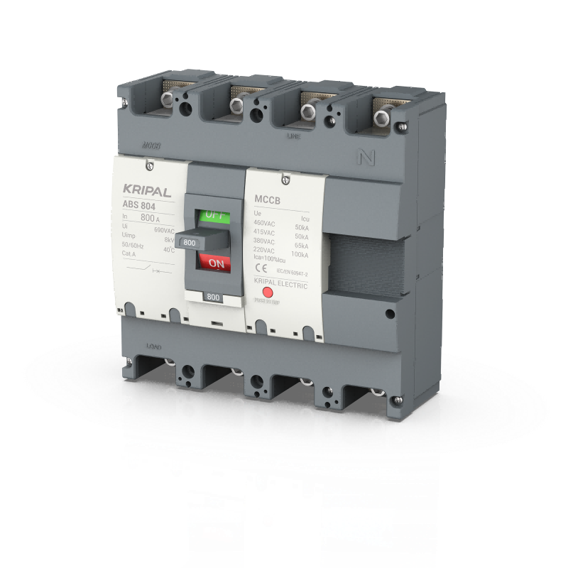 ABS-804 MCCB 4 Pole 800A Moulded Case Circuit Breaker CE Certified
