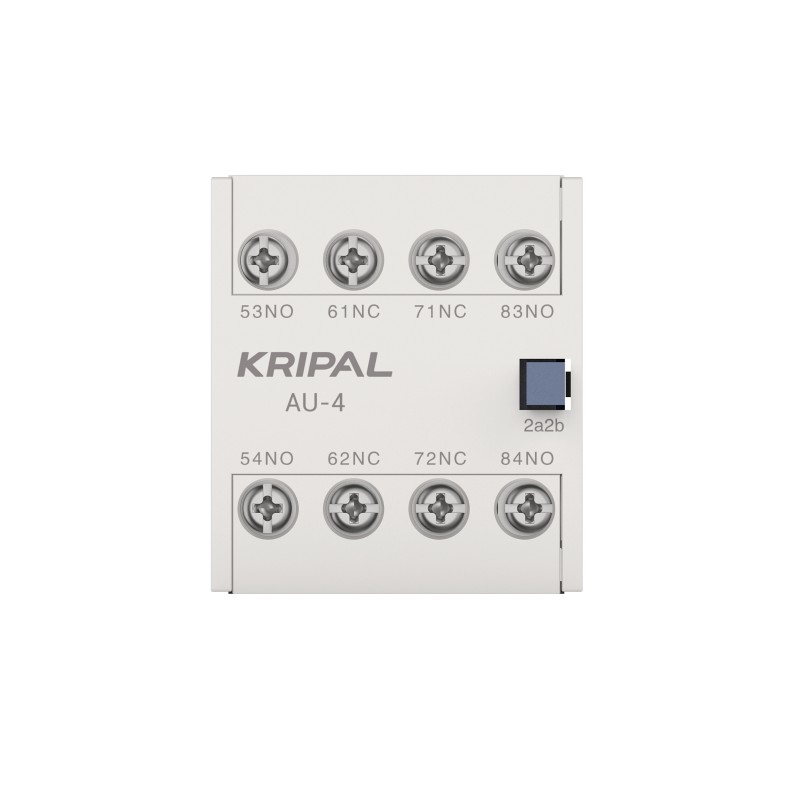 AU-4 Auxiliary Contact Block 4 Contact 2NC + 2NO Front Mount