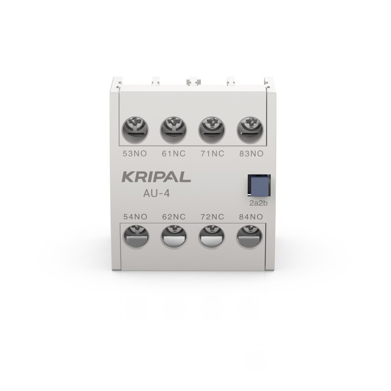 AU-4 Auxiliary Contact Block 4 Contact 2NC + 2NO Front Mount