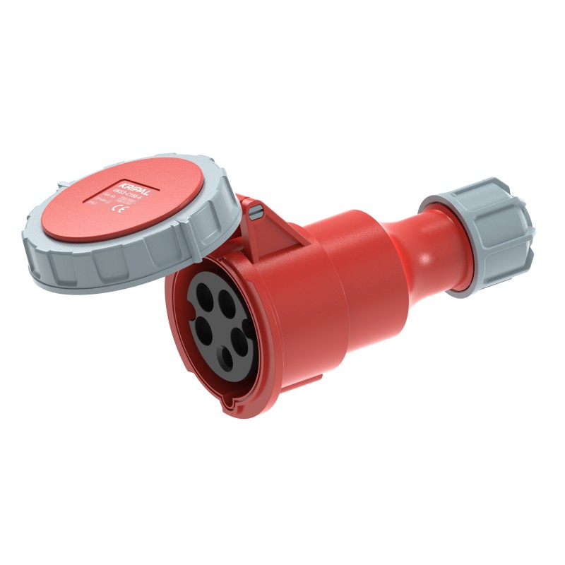 UKS3-C IP67 Cable Mount 3P/4P/5P Industrial Plug Connector 16A CEE Socket