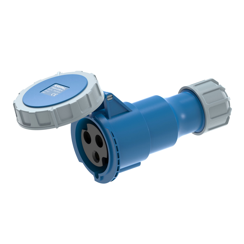 UKS3-C IP67 Cable Mount 3P/4P/5P Industrial Plug Connector 32A CEE Socket