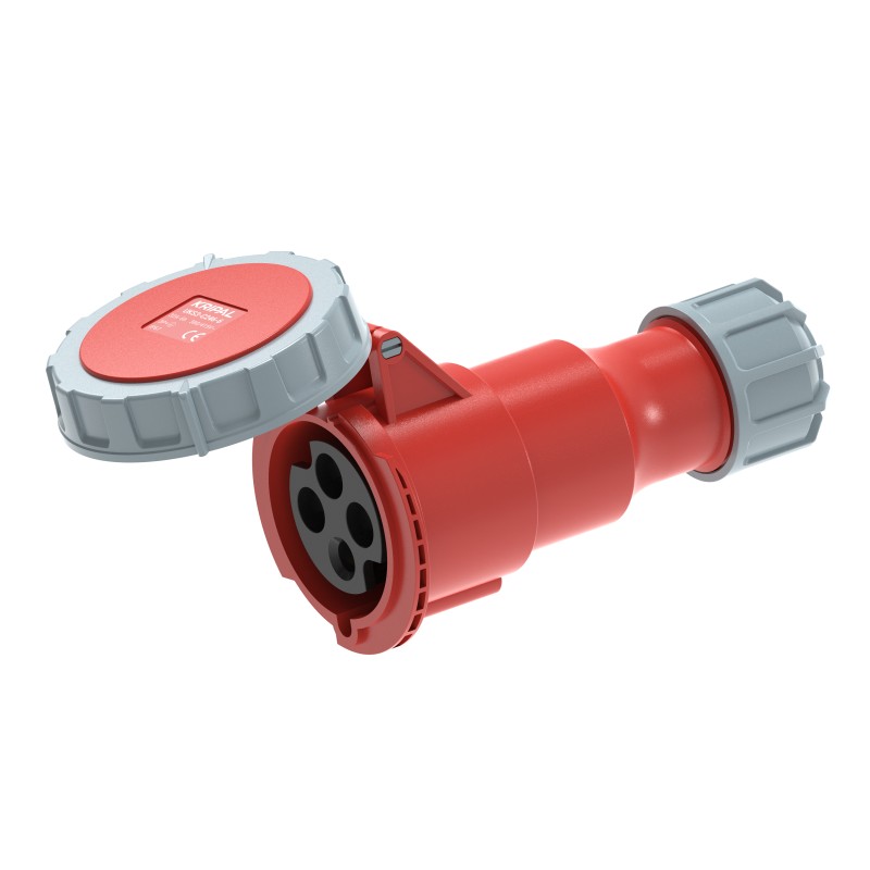 UKS3-C IP67 Cable Mount 3P/4P/5P Industrial Plug Connector 32A CEE Socket