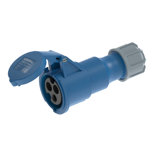 UKS3-C IP44 Cable Mount 3P/4P/5P Industrial Plug Connector 16A CEE Socket