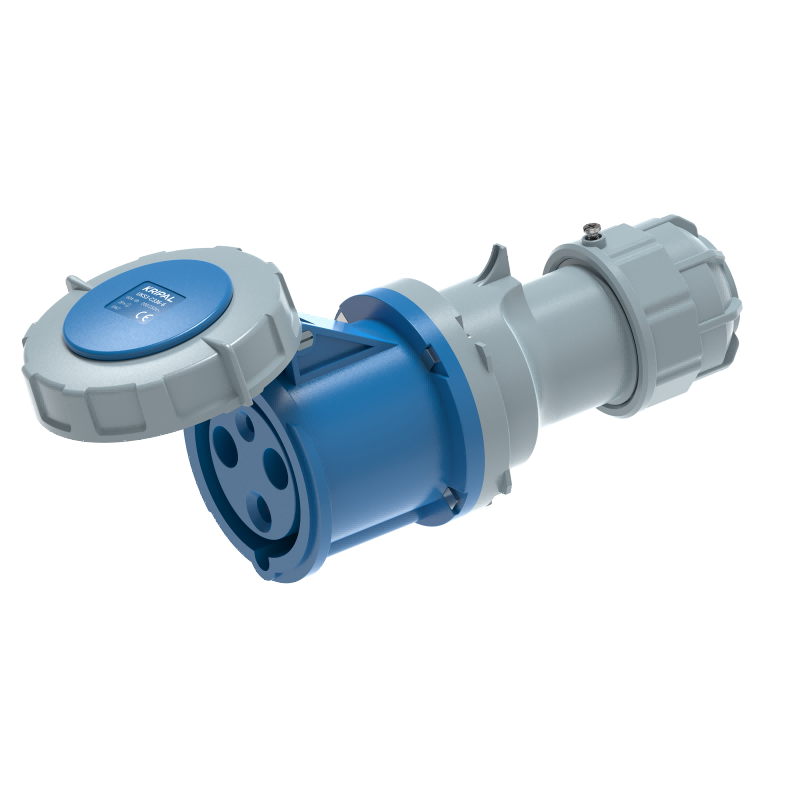 UKS3-C IP67 Cable Mount 3P/4P/5P Industrial Plug Connector 63A CEE Socket