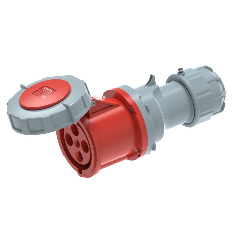 UKS3-C IP67 Cable Mount 3P/4P/5P Industrial Plug Connector 63A CEE Socket