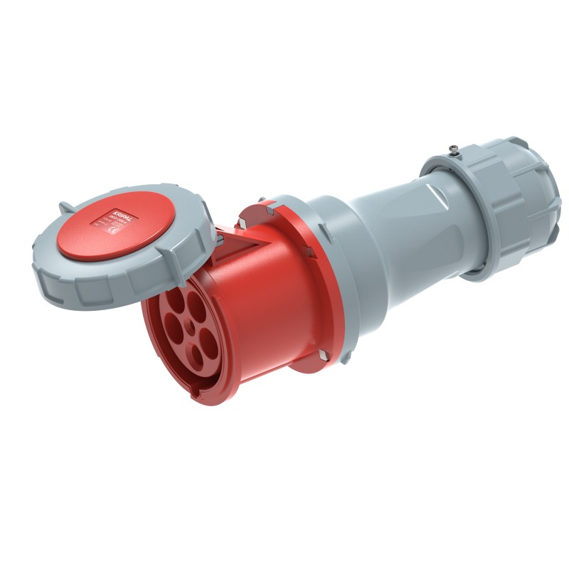 UKS3-C IP67 Cable Mount 3P/4P/5P Industrial Plug Connector 125A CEE Socket