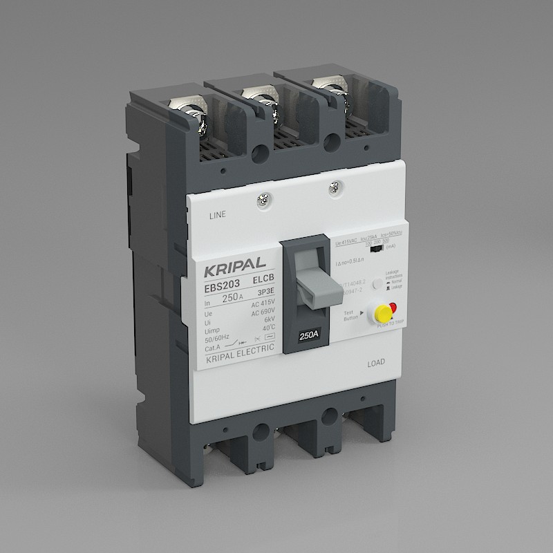 EBS203 Earth Leakage Protection Circuit Breaker 250A 3 Poles ELCB MCCB